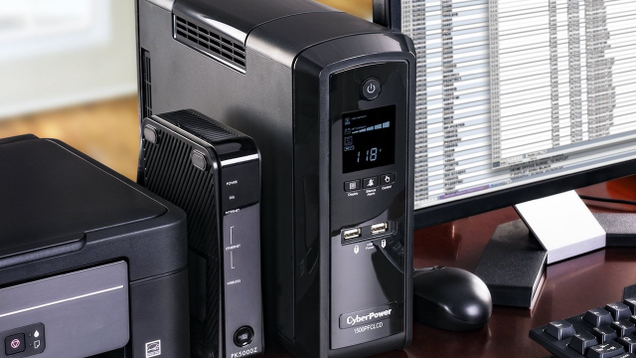CyberPower CP1500PFCLCD UPS | $120 | Amazon